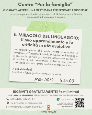 Lab 8 - Il miracolo del linguaggio - Post Social - workshop giornate aperte